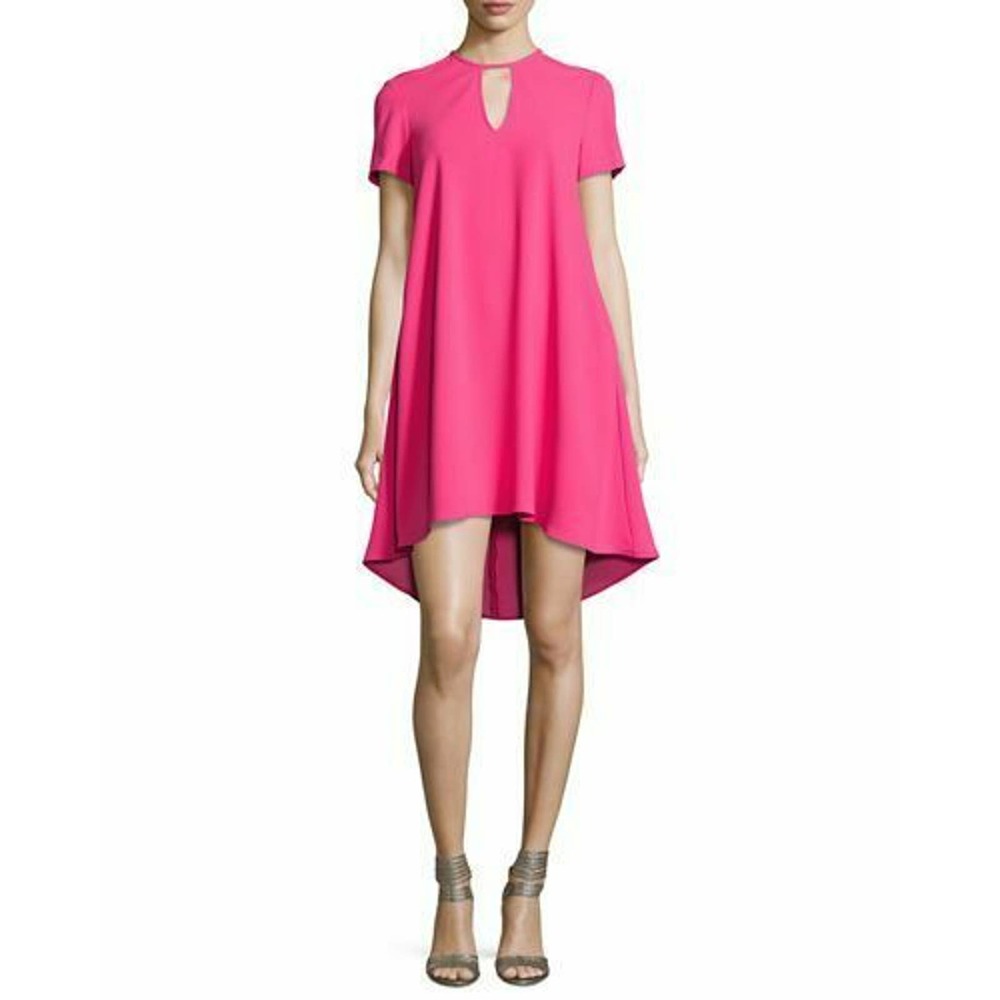 Trina Turk Floramaria Swing Dress 6 Cutout Keyhole